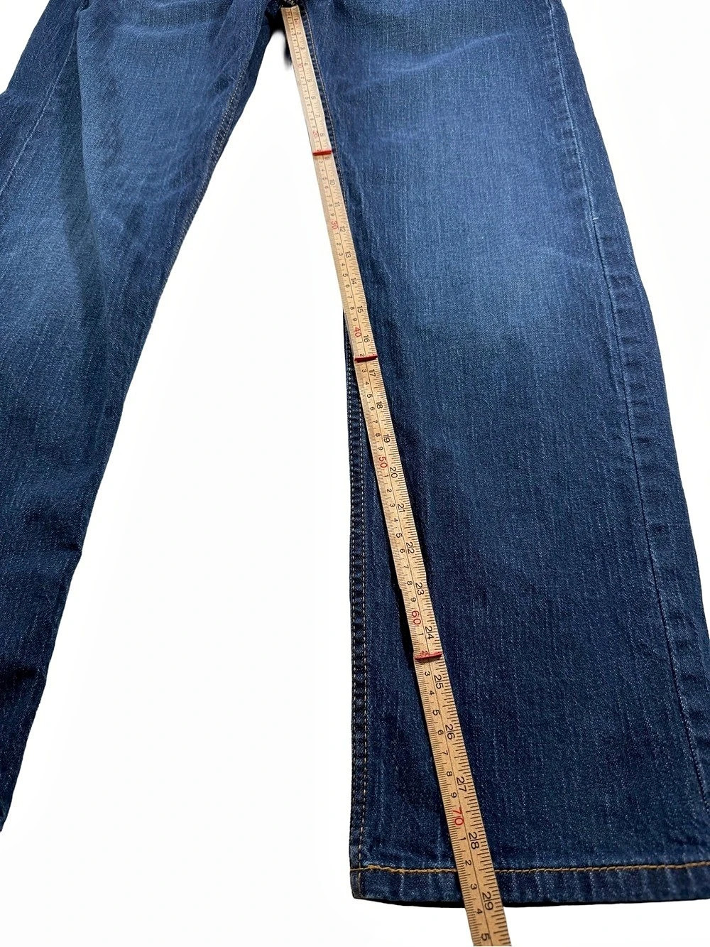 Levi’s 505 Men’s Jeans W33 L33 Actual 33-34x29 Straight Leg Blue Denim - Picture 5 of 7
